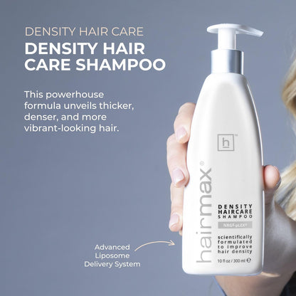 Hairmax Density Shampoo for Thinning Hair – Gentle Cleansing & Exfoliating Formula for Men & Women, 10 fl oz (300 ml) Avelisse