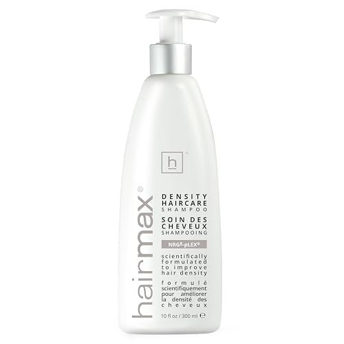 Hairmax Density Shampoo for Thinning Hair – Gentle Cleansing & Exfoliating Formula for Men & Women, 10 fl oz (300 ml) Avelisse
