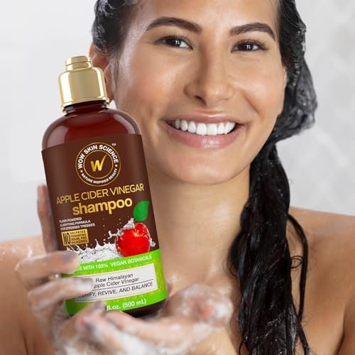 WOW Skin Science Apple Cider Vinegar Shampoo - 16.9 oz | Clarifying & pH Balancing for Healthy Hair - görsel 16