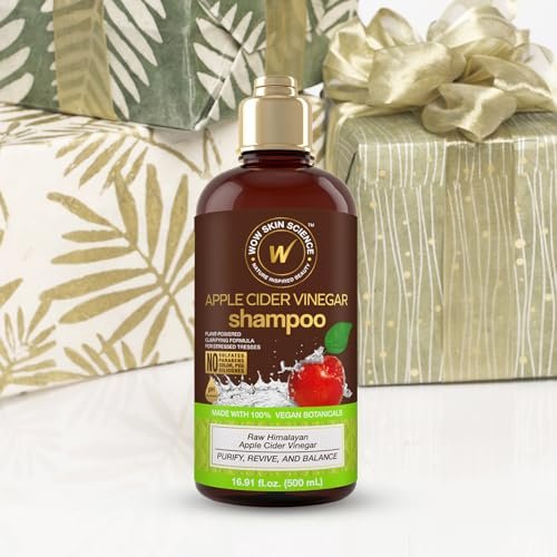 WOW Skin Science Apple Cider Vinegar Shampoo - 16.9 oz | Clarifying & pH Balancing for Healthy Hair - görsel 10