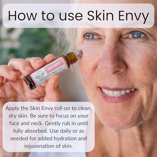 Vitality Extracts Skin Envy Face Moisturizer Serum with Coconut Oil, Collagen & Vitamin E - Vegan, Frankincense & Sandalwood Essential Care - görsel 10