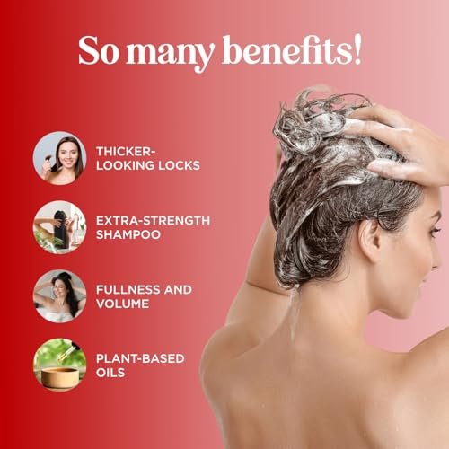 Ultra Biotin Shampoo for Thinning Hair - Extra Strength Volumizing Shampoo for Men and Women with B Vitamins and Rosemary Essential Oil - Sulfate Free Shampoo Biotin Formula for Hair and Scalp Care Avelisse