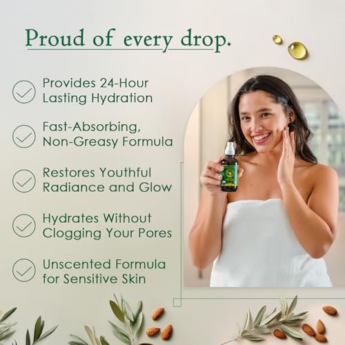 Ancient Greek Remedy Face Oil for Dry Skin - Organic Unscented Anti-Aging Serum with Jojoba, Rosehip, Almond, Olive, Vitamin E - Facial Gua Sha Oil & Natural Body Moisturizer for Women & Men 4 oz - görsel 8