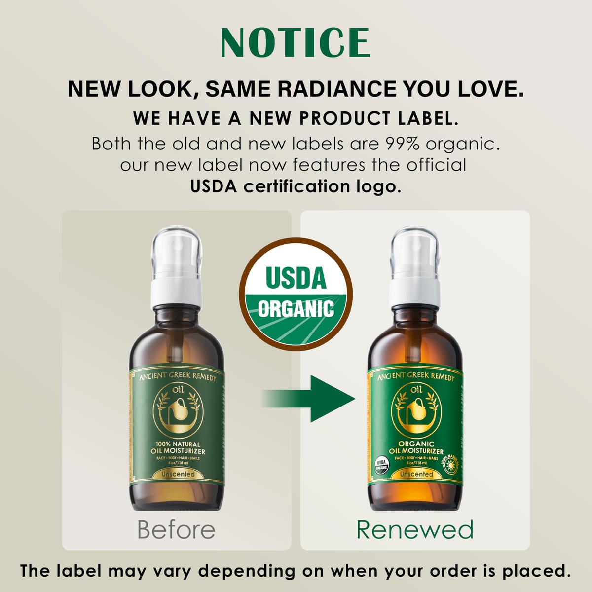 Ancient Greek Remedy Face Oil for Dry Skin - Organic Unscented Anti-Aging Serum with Jojoba, Rosehip, Almond, Olive, Vitamin E - Facial Gua Sha Oil & Natural Body Moisturizer for Women & Men 4 oz - görsel 3