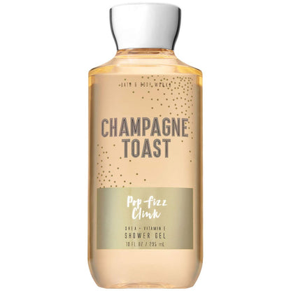 Bath & Body Works Champagne Toast Body Wash – Nourishing Cleanser with Pro-Vitamin B5 & Aloe, Bubbly Champagne & Sparkling Berry Scent, Gentle for Daily Use, 10 fl oz Avelisse