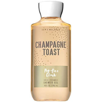 Bath & Body Works Champagne Toast Body Wash – Nourishing Cleanser with Pro-Vitamin B5 & Aloe, Bubbly Champagne & Sparkling Berry Scent, Gentle for Daily Use, 10 fl oz Avelisse