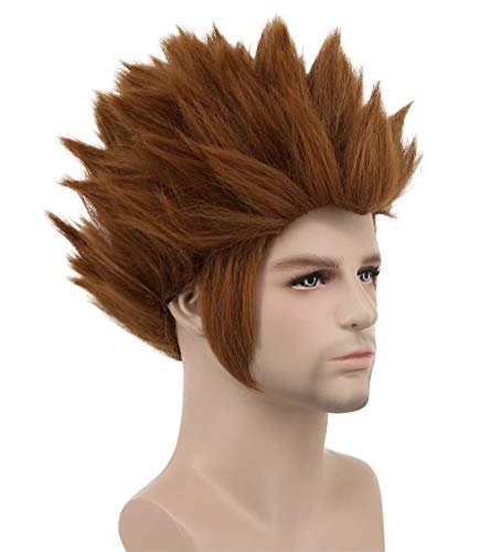 karlery Men Short Straight Dark Brown Wig – Halloween Costume & Cosplay Party Wig - görsel 6