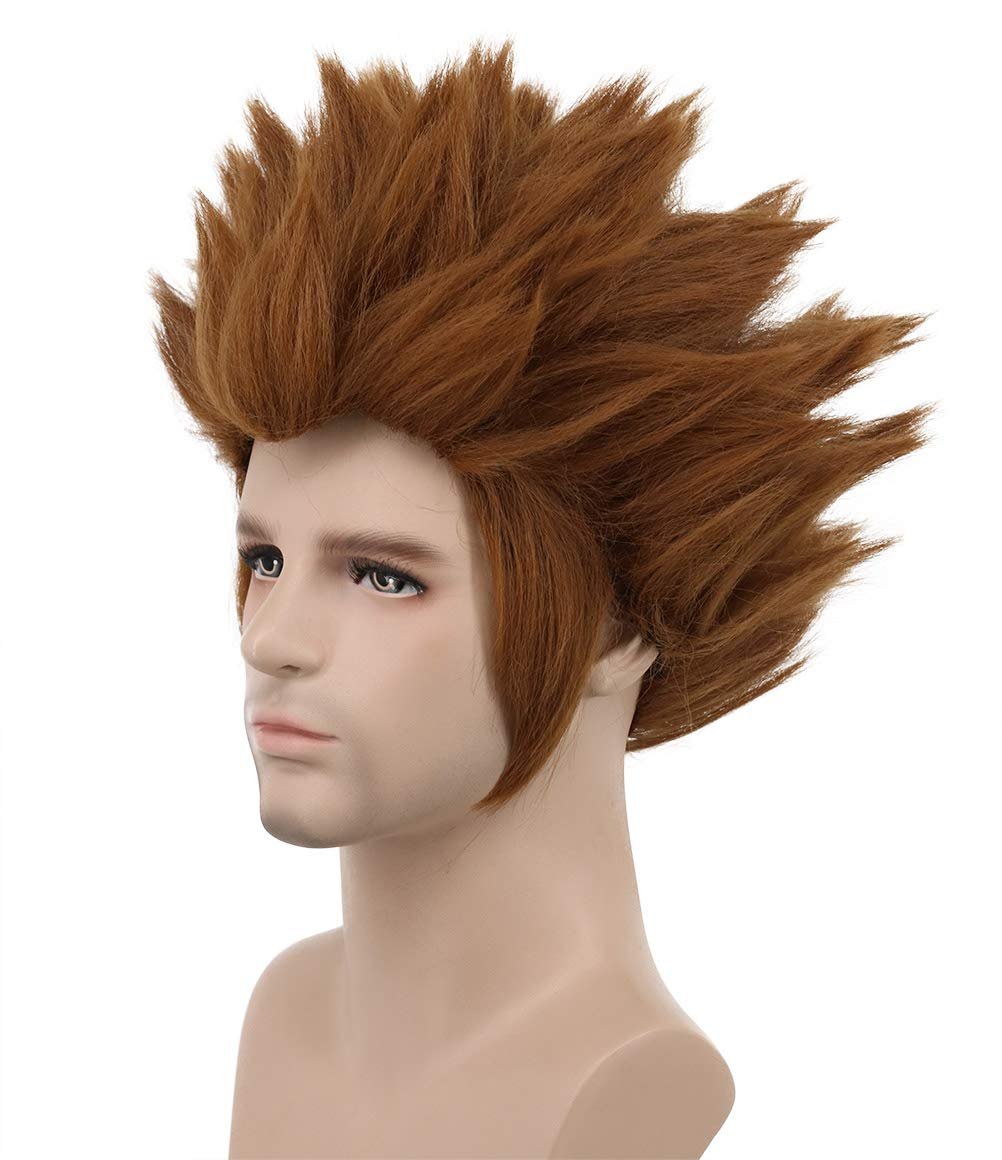 karlery Men Short Straight Dark Brown Wig – Halloween Costume & Cosplay Party Wig - görsel 3