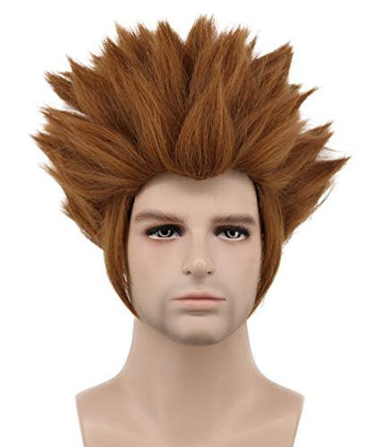 karlery Men Short Straight Dark Brown Wig – Halloween Costume & Cosplay Party Wig
