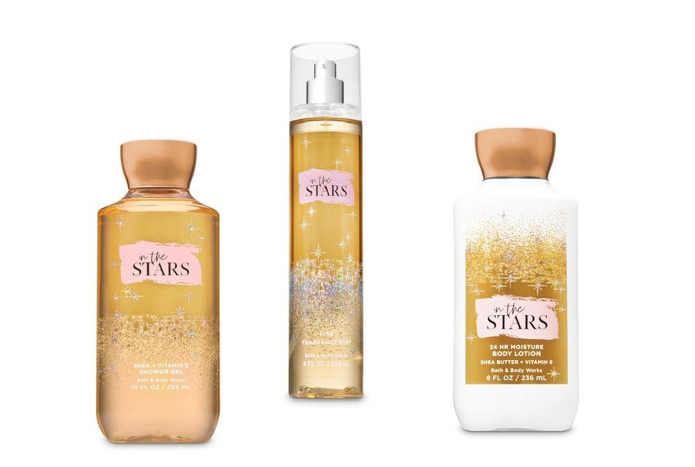 Bath & Body Works In the Stars Shower Gel, Body Lotion, Fine Fragrance Mist Daily Trio Gift Set Avelisse