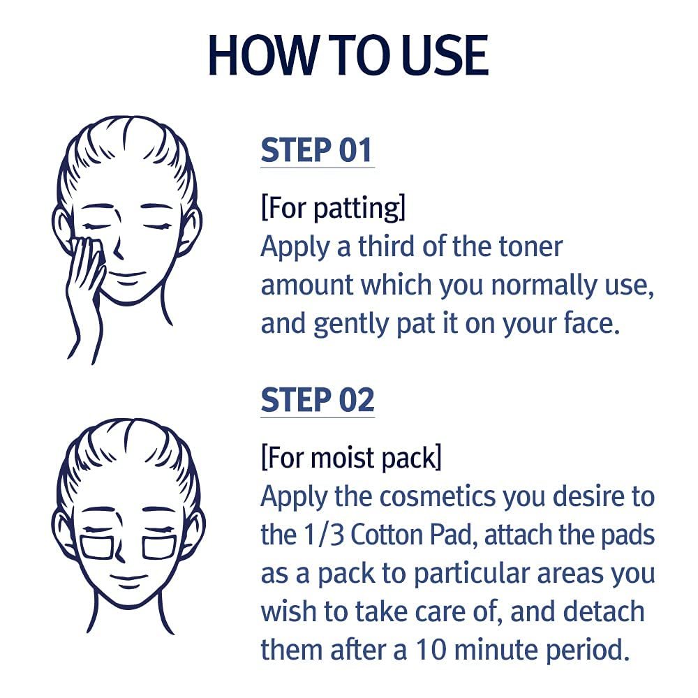 Pyunkang YUL PKY 1/3 Cotton Pads - High Absorbency Facial Toner Pads, Lint-Free Makeup Remover Squares (160 Count) - görsel 13