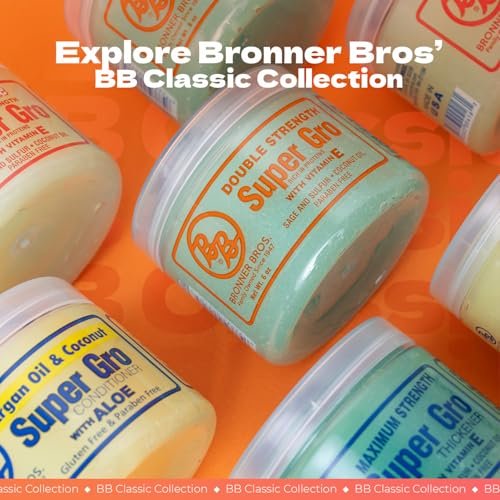 B&B Super Gro Conditioner 6 oz – Argan Oil, Coconut & Aloe for Curly, Dry & Damaged Hair - görsel 14