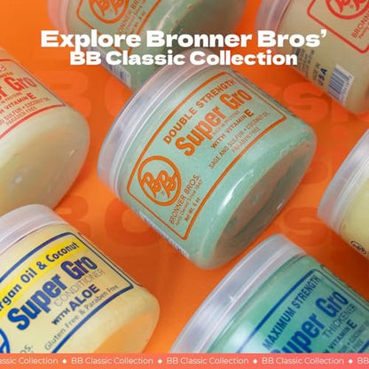 B&B Super Gro Conditioner 6 oz – Argan Oil, Coconut & Aloe for Curly, Dry & Damaged Hair