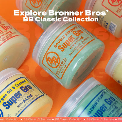 B&B Super Gro Conditioner 6 oz – Argan Oil, Coconut & Aloe for Curly, Dry & Damaged Hair