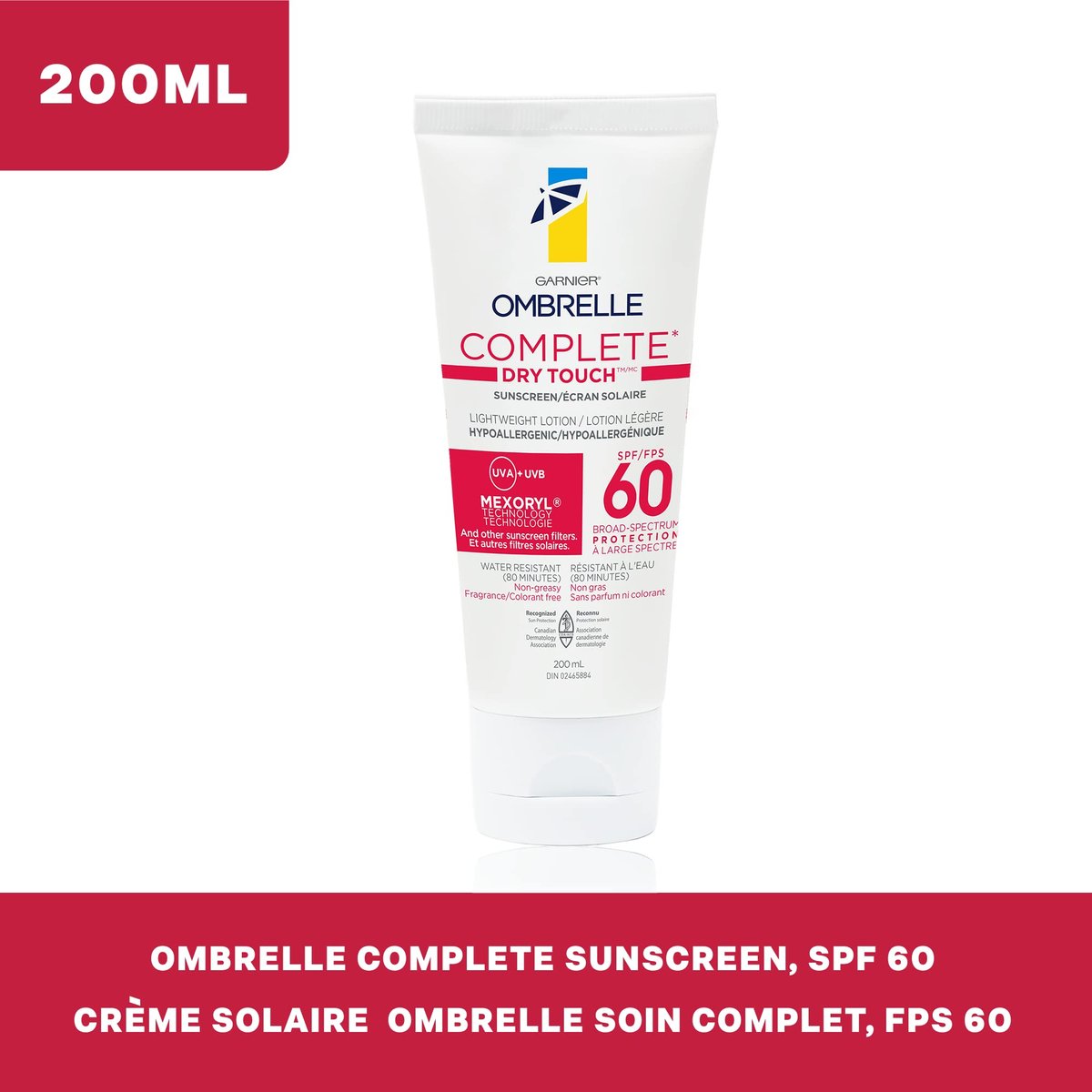 Garnier Ombrelle Complete Sensitive Advanced 60 SPF 200 mL - Face Sunscreen Avelisse