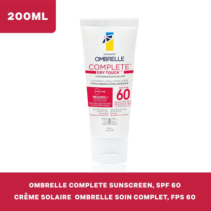 Garnier Ombrelle Complete Sensitive Advanced 60 SPF 200 mL - Face Sunscreen Avelisse