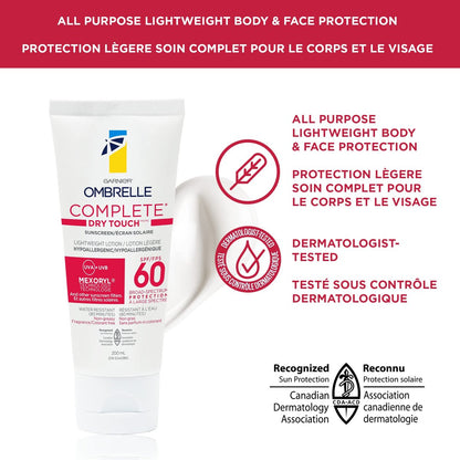 Garnier Ombrelle Complete Sensitive Advanced 60 SPF 200 mL - Face Sunscreen Avelisse