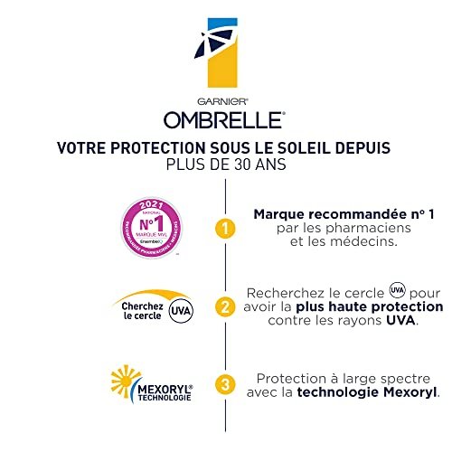 Garnier Ombrelle Complete Sensitive Advanced 60 SPF 200 mL - Face Sunscreen Avelisse