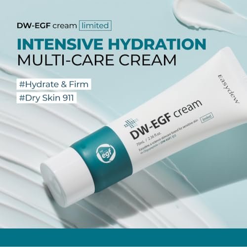 EASYDEW DW-EGF Cream Limited 2.36 oz – Anti-Aging Moisturizer with Human Epidermal Growth Factor & Hyaluronic Acid Collagen Avelisse