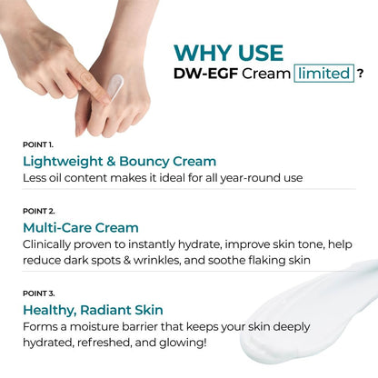 EASYDEW DW-EGF Cream Limited 2.36 oz – Anti-Aging Moisturizer with Human Epidermal Growth Factor & Hyaluronic Acid Collagen Avelisse