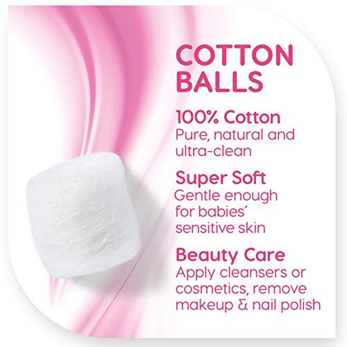 Simply Soft Premium Cotton Balls (600 Count) - 100% Pure Cotton, Large Cotton Balls for Face and Nail Polish Remover - görsel 7