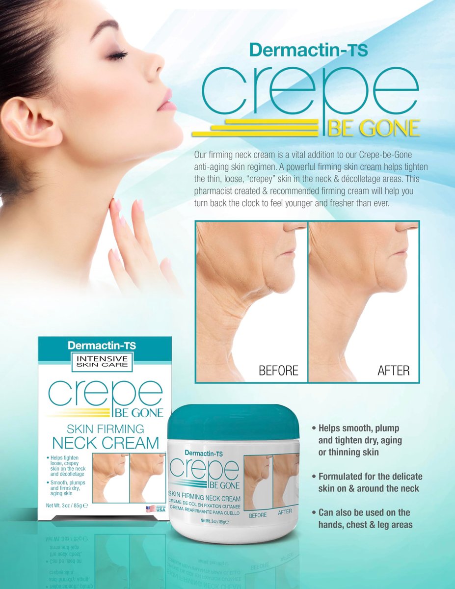 Dermactin Crepe Be Gone Firming Neck Cream – 3 oz, Anti-Aging & Hydrating Neck & Décolleté Treatment - görsel 10