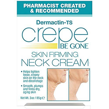 Dermactin Crepe Be Gone Firming Neck Cream – 3 oz, Anti-Aging & Hydrating Neck & Décolleté Treatment