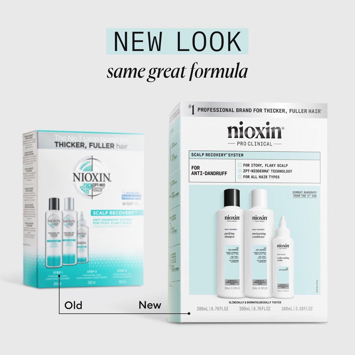 Nioxin Scalp Recovery Anti-Dandruff System Kit – Trial Size for Itchy & Flaky Scalp with Pyrithione Zinc Avelisse