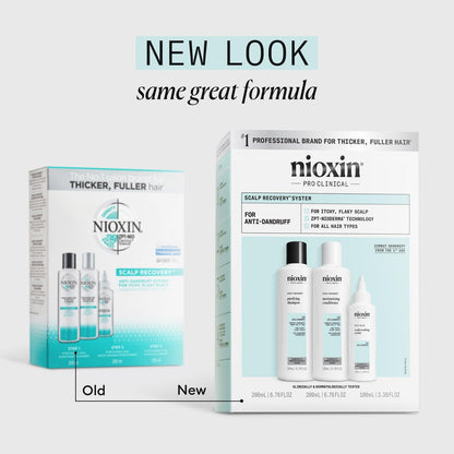 Nioxin Scalp Recovery Anti-Dandruff System Kit – Trial Size for Itchy & Flaky Scalp with Pyrithione Zinc Avelisse