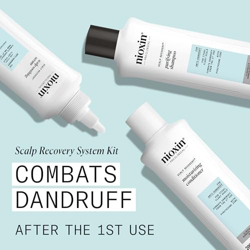 Nioxin Scalp Recovery Anti-Dandruff System Kit – Trial Size for Itchy & Flaky Scalp with Pyrithione Zinc Avelisse