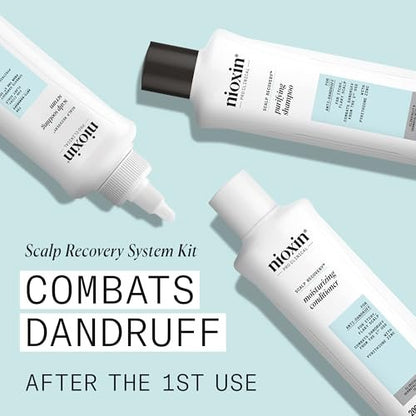 Nioxin Scalp Recovery Anti-Dandruff System Kit – Trial Size for Itchy & Flaky Scalp with Pyrithione Zinc Avelisse