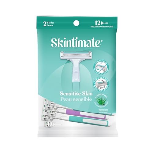 Skintimate Twin Blade Disposable Razor for Women - 12 Pack - görsel 2