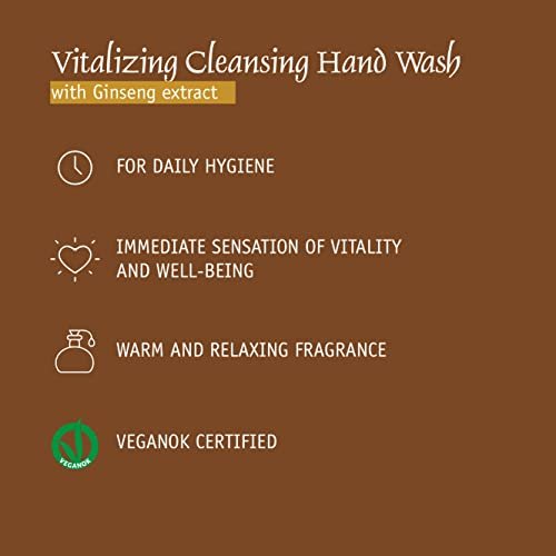 Prija Vitalising Hand Wash with Ginseng Extract, Moisturizing Liquid Hand Soap, Vegan Friendly, Energizing Fragrance, 3 x 12.85 Fl Oz - görsel 8