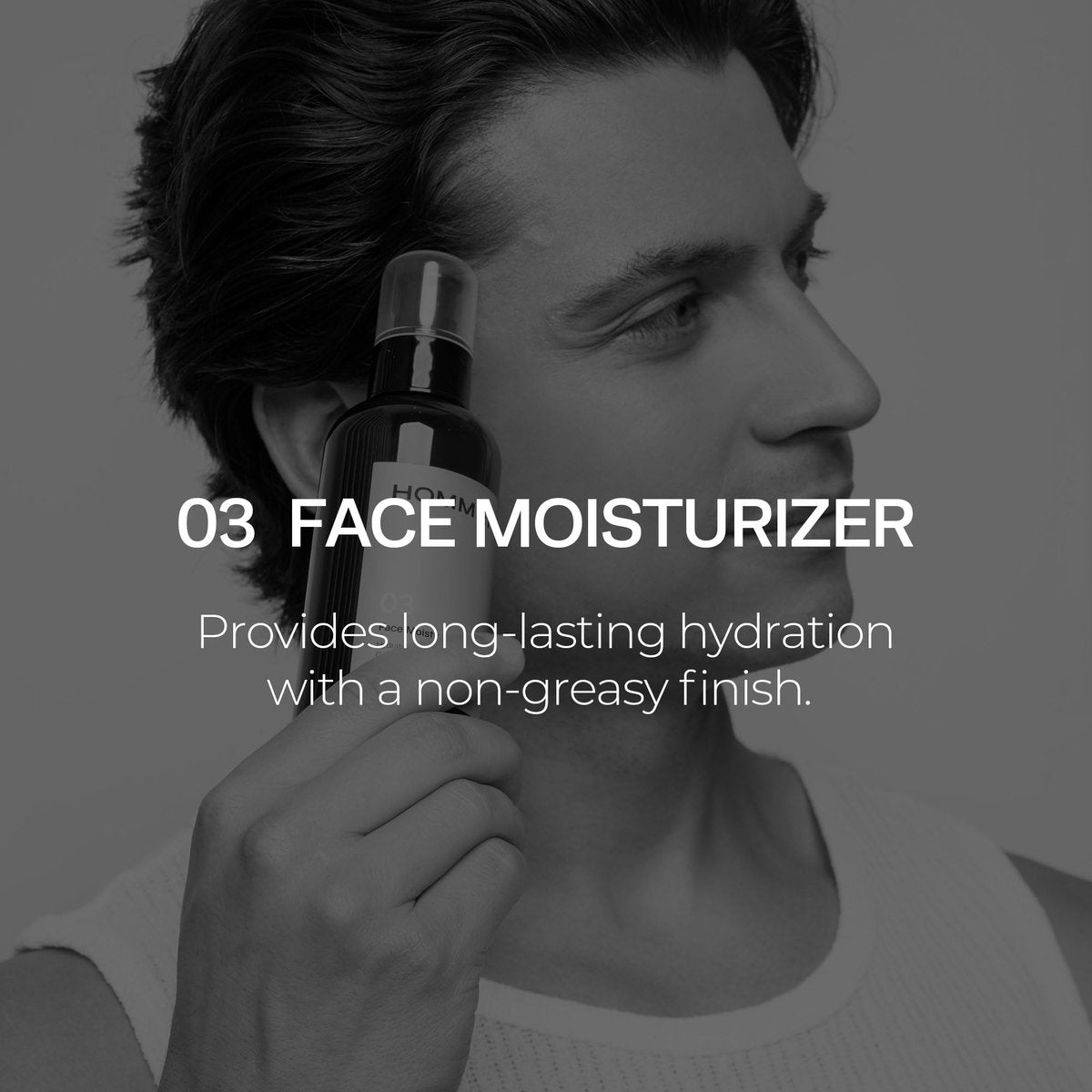 HommeFace Men's Daily Trio 3-Step Skincare Set - Face Wash, Herbal Spray Toner & Moisturizer with CICA, Tea Tree Leaf & Witch Hazel Extracts for All Skin Types Avelisse