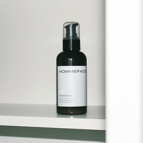 HommeFace Men's Daily Face Moisturizer - Hydrating & Nourishing Facial Lotion with Collagen, Witch Hazel & Cica Extracts (5.07 fl. oz.) Avelisse