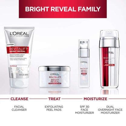 L'Oreal Paris Revitalift Bright Reveal Anti-Aging Facial Cleanser with Glycolic Acid, 5 fl. oz (Pack of 2)