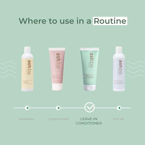 Ashba Botanics Leave-in Conditioner Frizzy Hair Fixer - Moisturizing Hair Cream for Dry & Dehydrated Hair with Rosemary Extracts - 8 Fl Oz - görsel 18