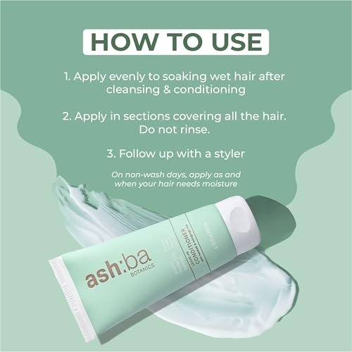 Ashba Botanics Leave-in Conditioner Frizzy Hair Fixer - Moisturizing Hair Cream for Dry & Dehydrated Hair with Rosemary Extracts - 8 Fl Oz - görsel 14