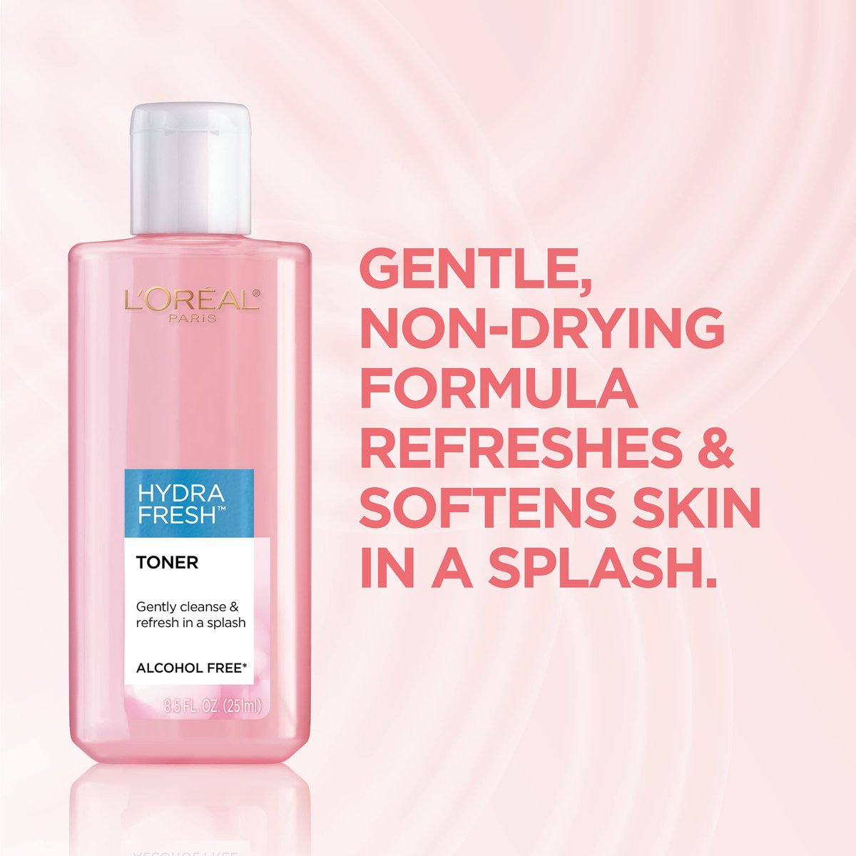 L'Oreal Paris Skincare HydraFresh Toner - Face Toner with Pro-Vitamin B5 for Smooth, Bright Complexion - 2 Pack, 8.5 Fl Oz Each - görsel 3