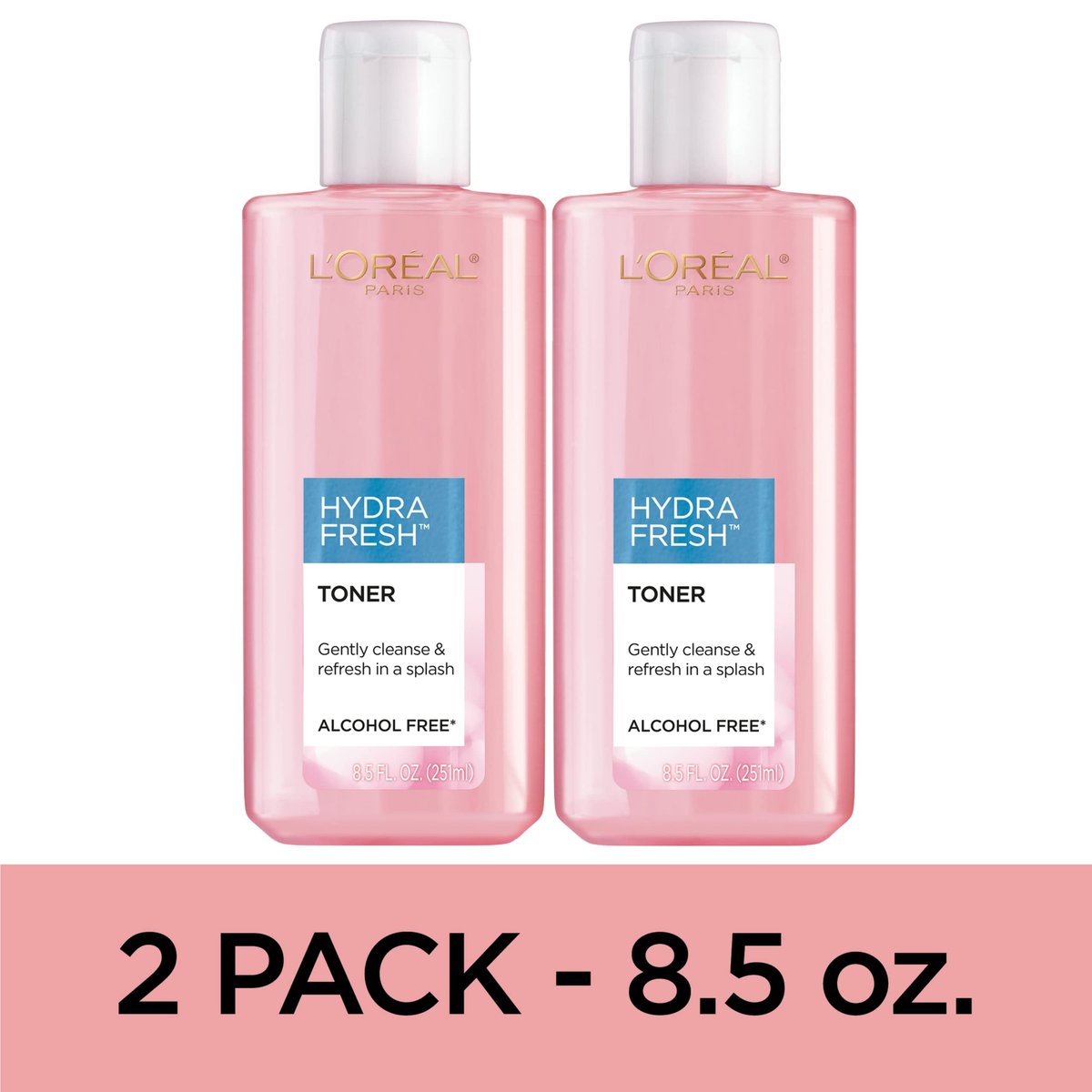 L'Oreal Paris Skincare HydraFresh Toner - Face Toner with Pro-Vitamin B5 for Smooth, Bright Complexion - 2 Pack, 8.5 Fl Oz Each - görsel 13