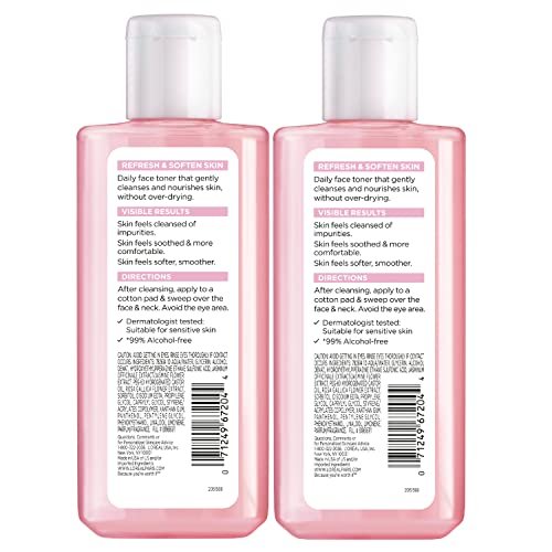 L'Oreal Paris Skincare HydraFresh Toner - Face Toner with Pro-Vitamin B5 for Smooth, Bright Complexion - 2 Pack, 8.5 Fl Oz Each - görsel 16