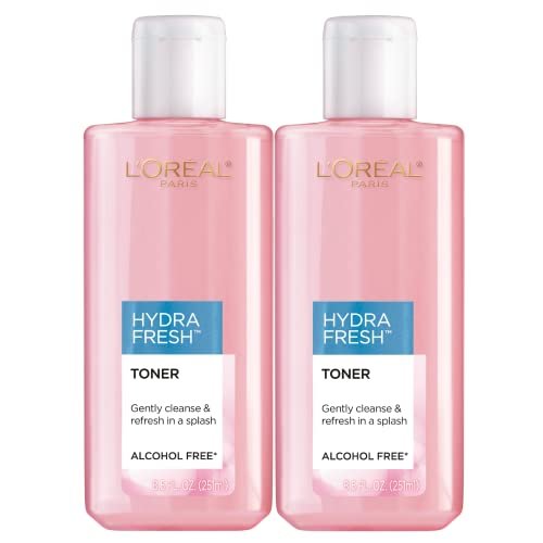 L'Oreal Paris Skincare HydraFresh Toner - Face Toner with Pro-Vitamin B5 for Smooth, Bright Complexion - 2 Pack, 8.5 Fl Oz Each - görsel 2