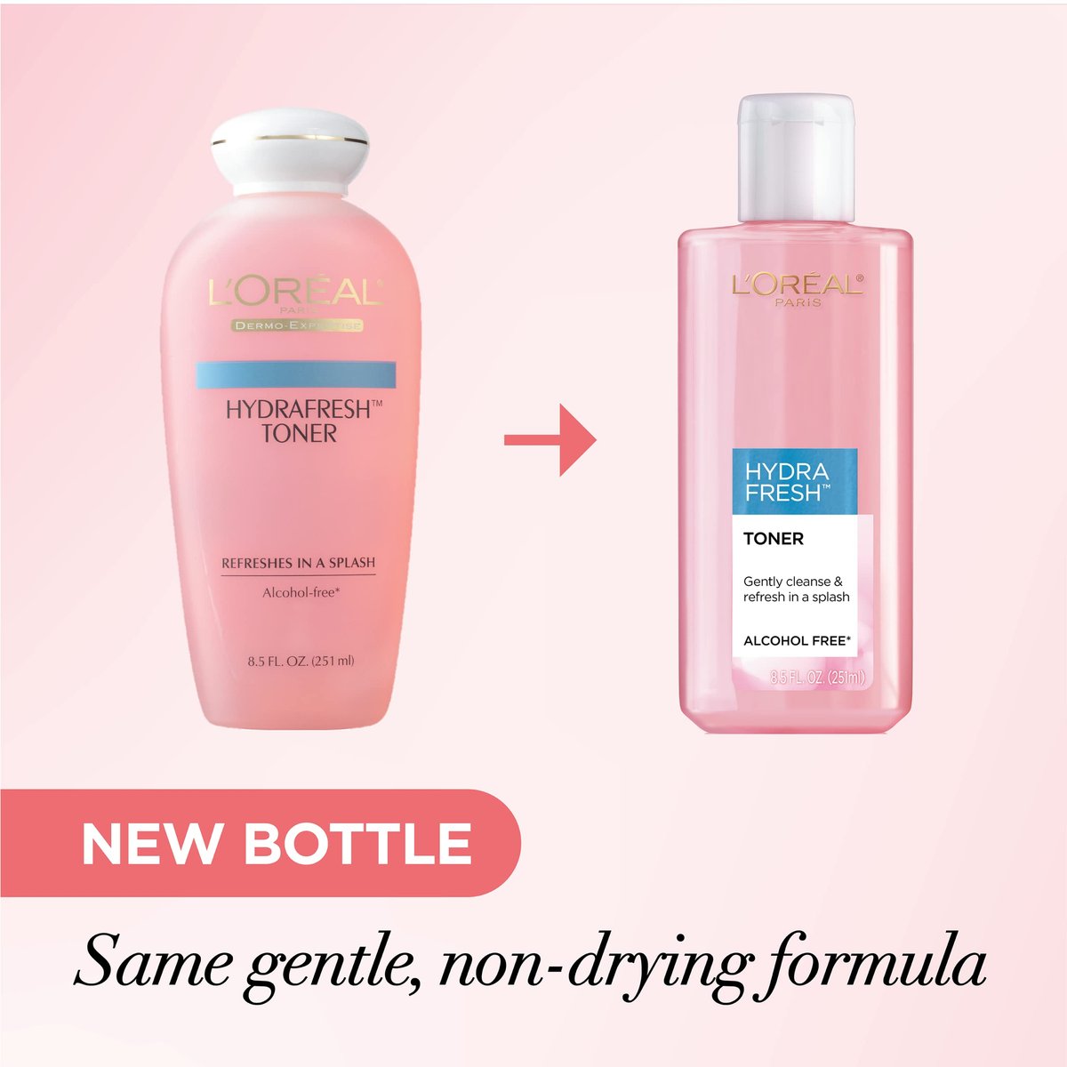L'Oreal Paris Skincare HydraFresh Toner - Face Toner with Pro-Vitamin B5 for Smooth, Bright Complexion - 2 Pack, 8.5 Fl Oz Each - görsel 11