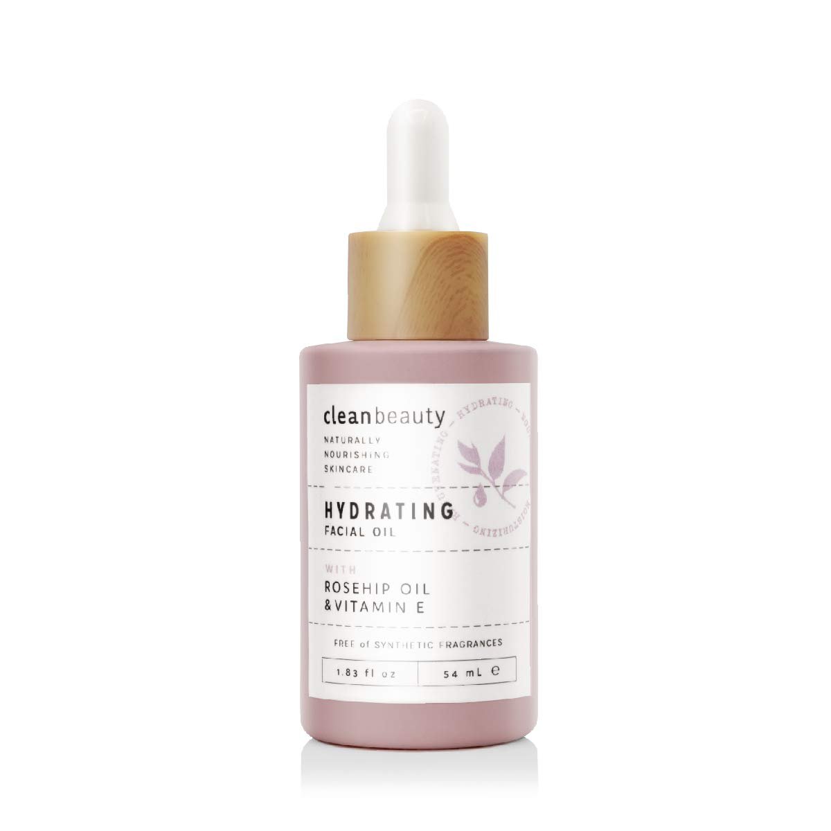 Clean Beauty Hydrating Rose Petal Facial Oil with Rosehip Oil & Vitamin E - Reduce Fine Lines & Dark Spots, Moisturize & Nourish (1.83 fl oz) Avelisse