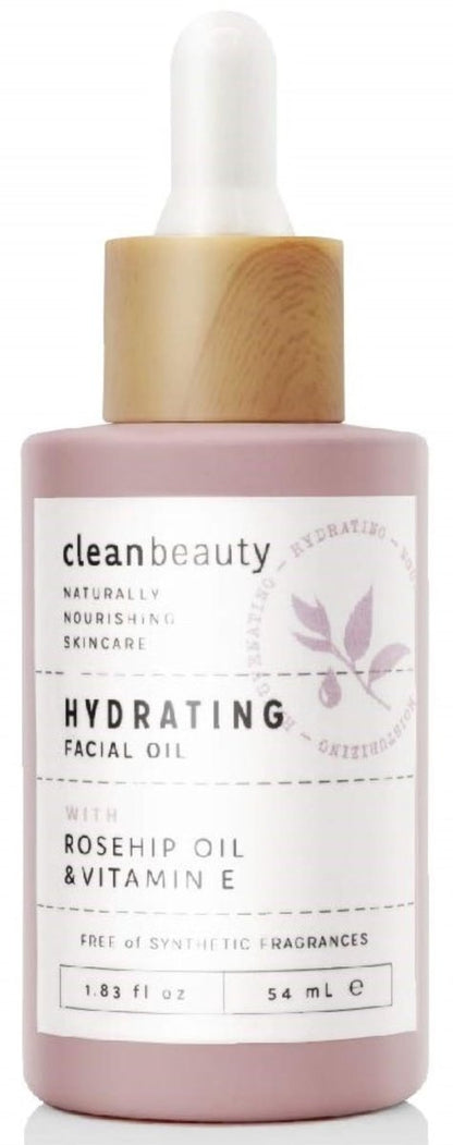 Clean Beauty Hydrating Rose Petal Facial Oil with Rosehip Oil & Vitamin E - Reduce Fine Lines & Dark Spots, Moisturize & Nourish (1.83 fl oz) Avelisse