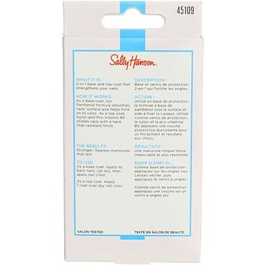 Sally Hansen Double Duty Base & Top Coat, Clear, 0.45 Fl Oz (Pack of 2) - görsel 14