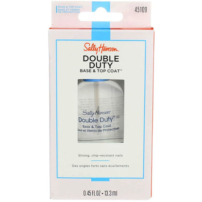 Sally Hansen Double Duty Base & Top Coat, Clear, 0.45 Fl Oz (Pack of 2)