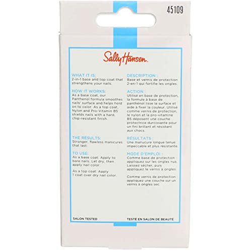 Sally Hansen Double Duty Base & Top Coat, Clear, 0.45 Fl Oz (Pack of 2) - görsel 8