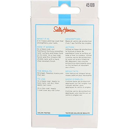 Sally Hansen Double Duty Base & Top Coat, Clear, 0.45 Fl Oz (Pack of 2)