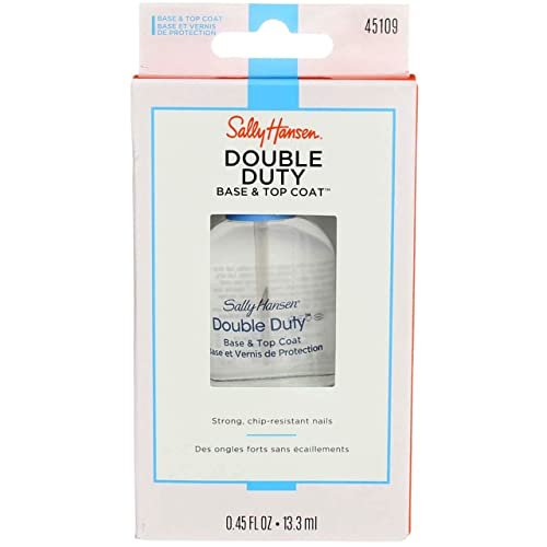 Sally Hansen Double Duty Base & Top Coat, Clear, 0.45 Fl Oz (Pack of 2) - görsel 3
